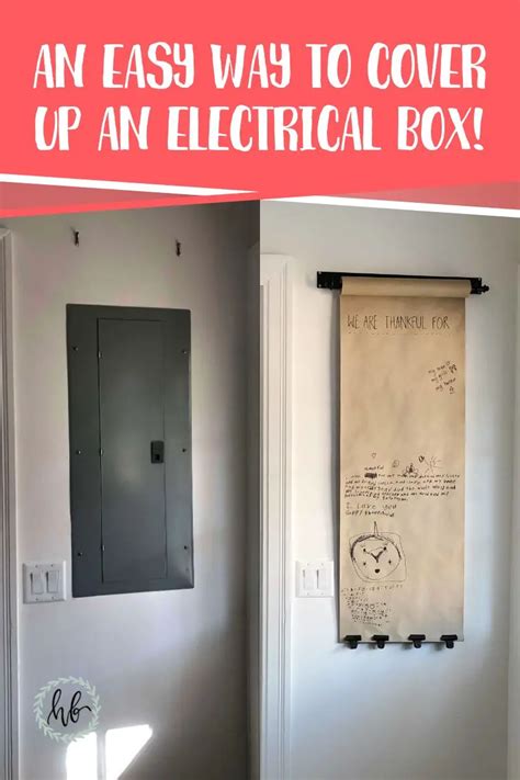 creative ways to cover up an electrical box|electrical panel cover up ideas.